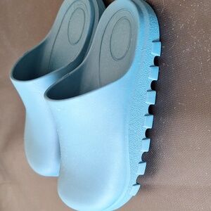 Free People Movement Size Women's 37/38 Half Time Slip On Clogs In Lost Jade